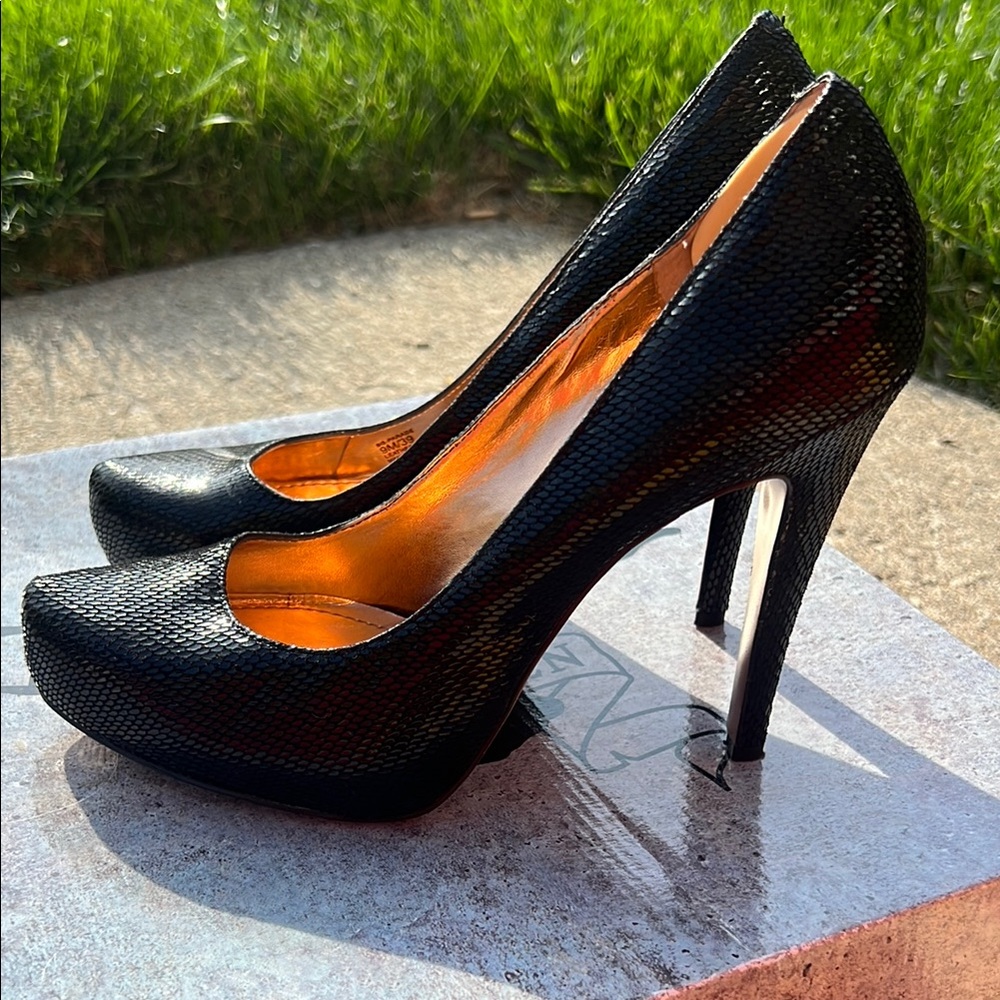 BCBGeneration Black Stiletto Heels Sleek Design